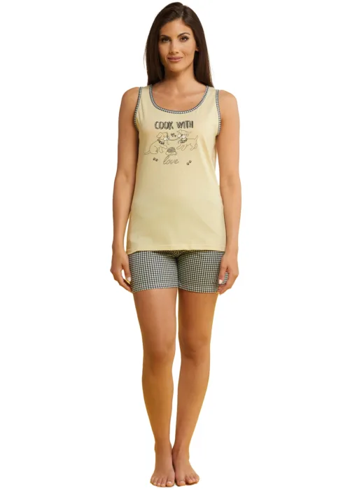 Pigiama Donna Spalla larga in cotone | Karel 4309