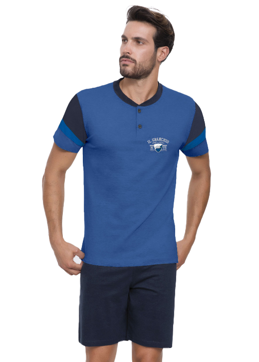 Pigiama Uomo Corto Calibrato | Il Granchio 1052c - immagine 3