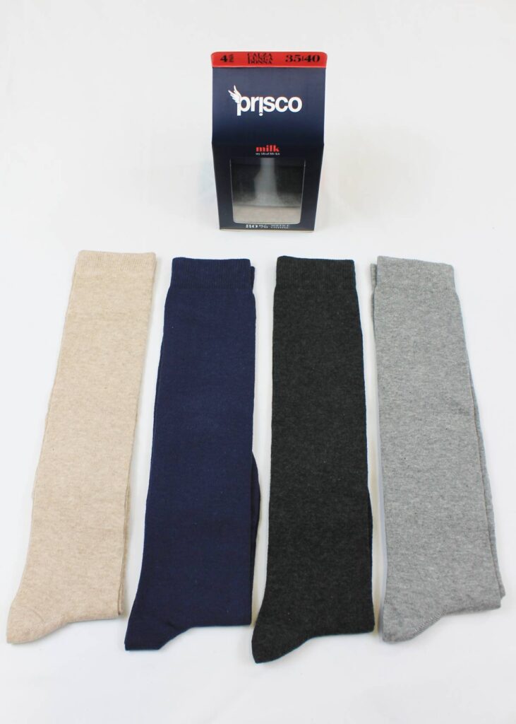 Calze Donna Lunghe | Prisco | 4 paia Tinta unita