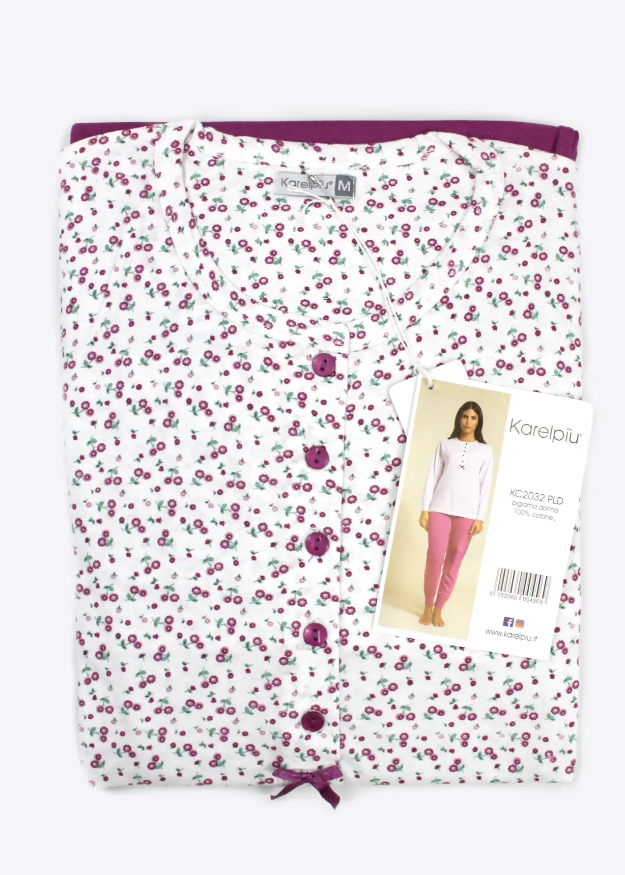 Pigiama Donna Lungo Cotone | Karelpiù 2032 - immagine 5