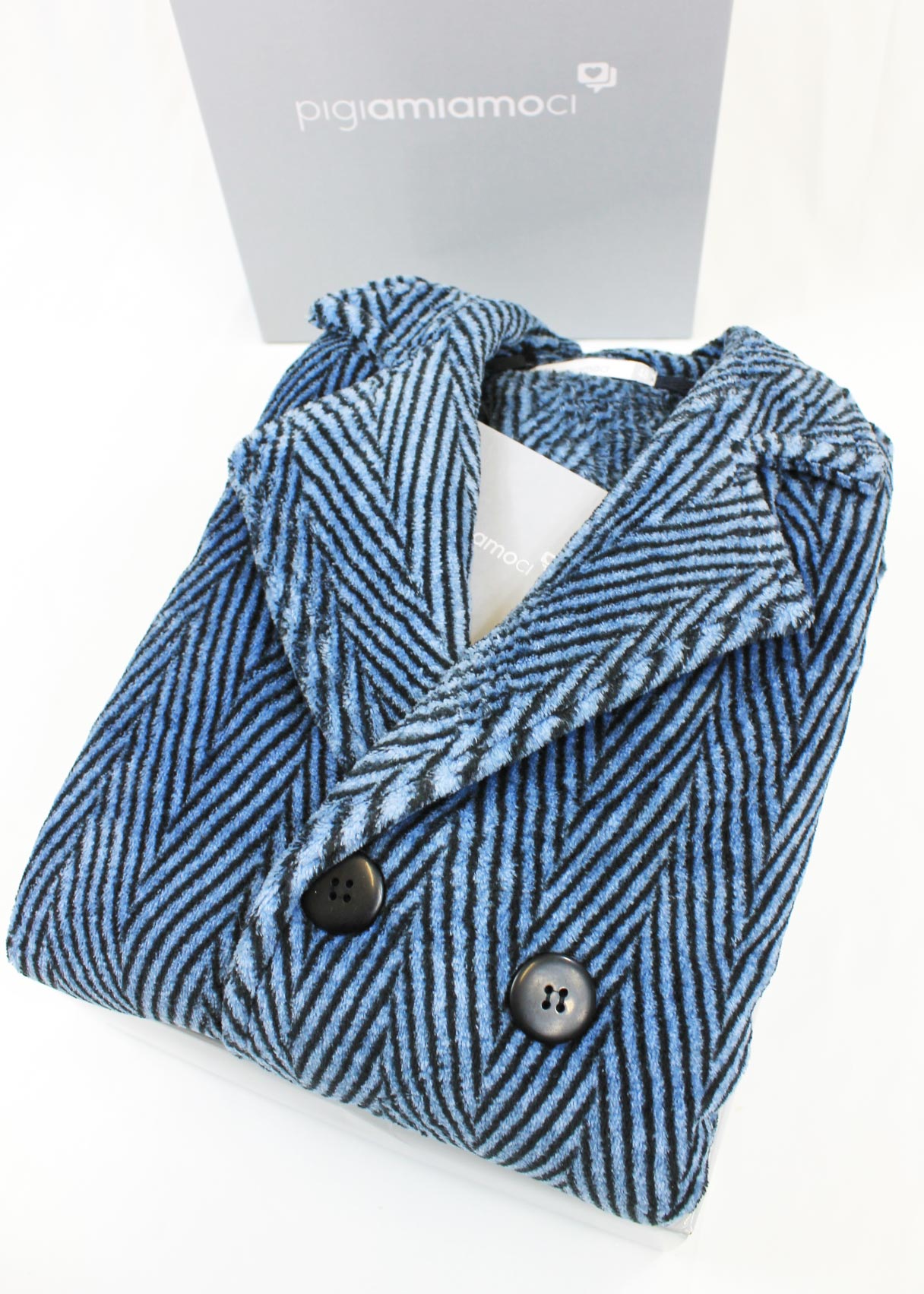 Vestaglia da camera Uomo a Giacca in Pile | Pigiamiamoci - immagine 3