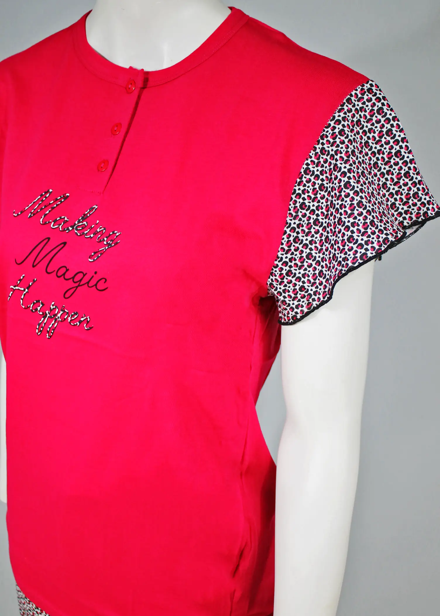 Pigiama Donna Manica con Volant Cotone | Karel 2131 - immagine 4