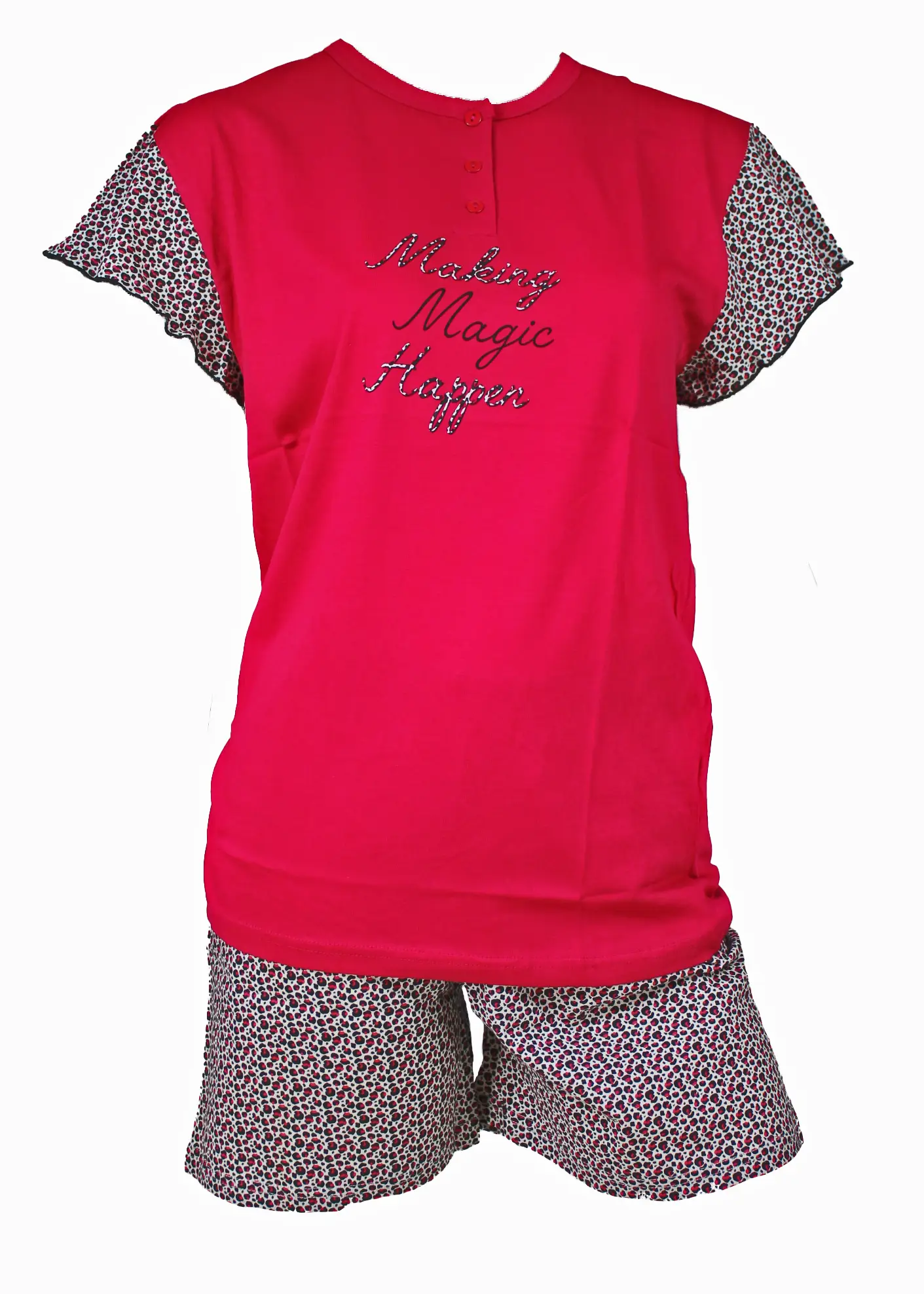 Pigiama Donna Manica con Volant Cotone | Karel 2131 - immagine 3