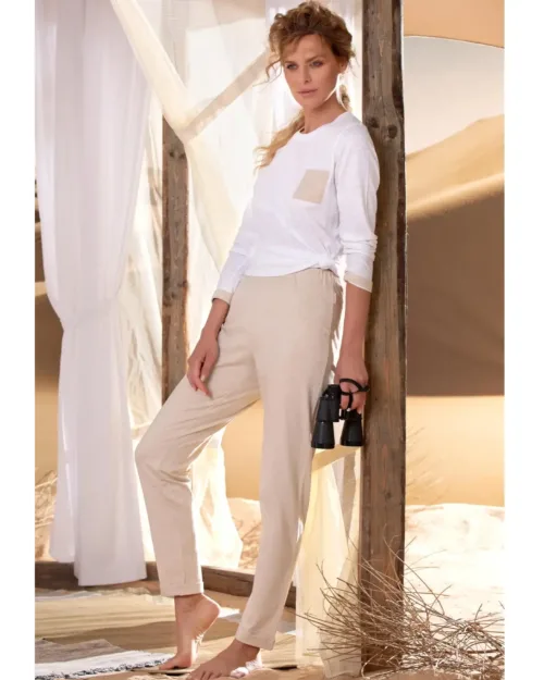 Pigiama Lungo Donna Cotone Bio | Cotonella D41