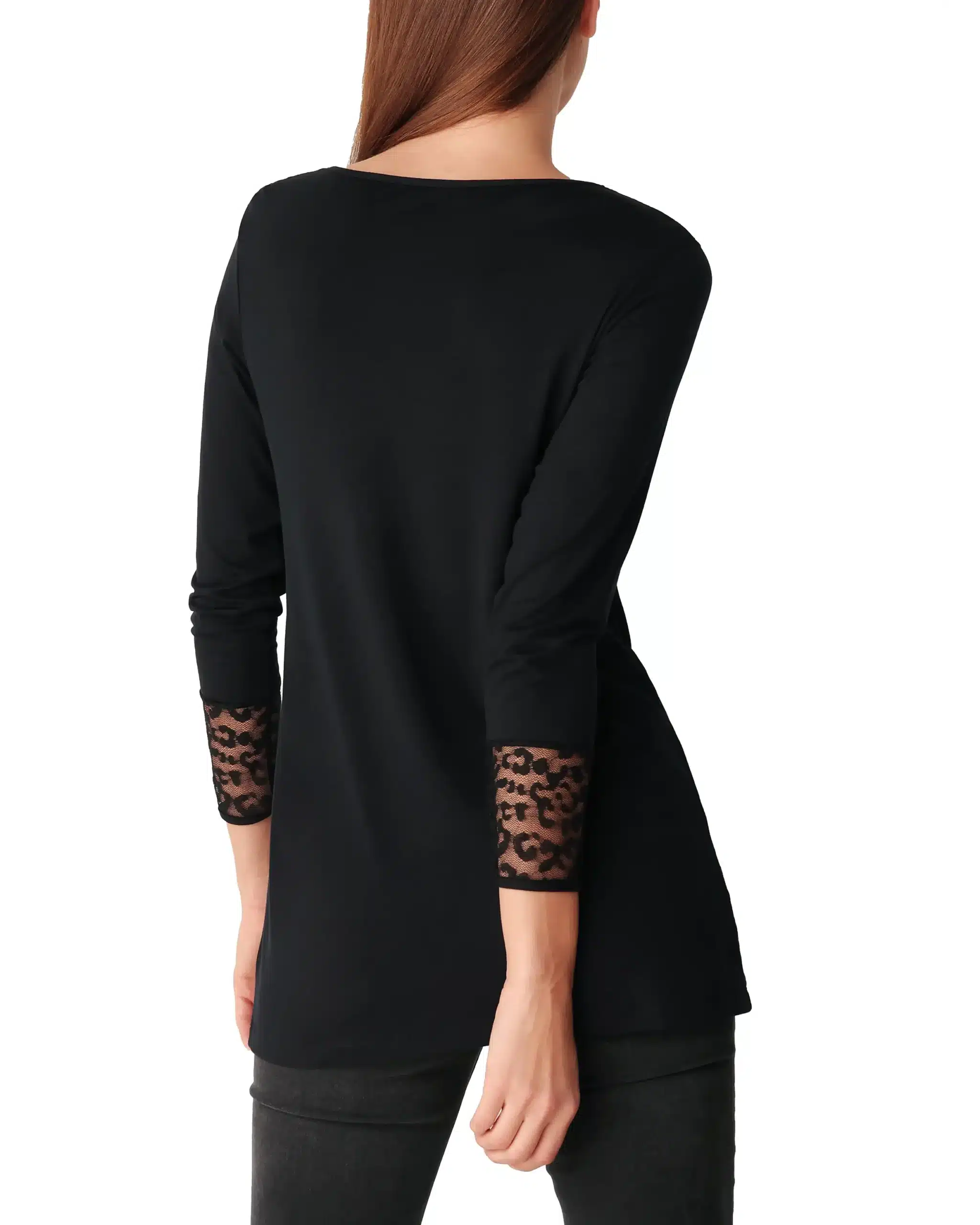 Maglia Sottogiacca Viscosa Animalier nera | Cotonella 478 - immagine 4