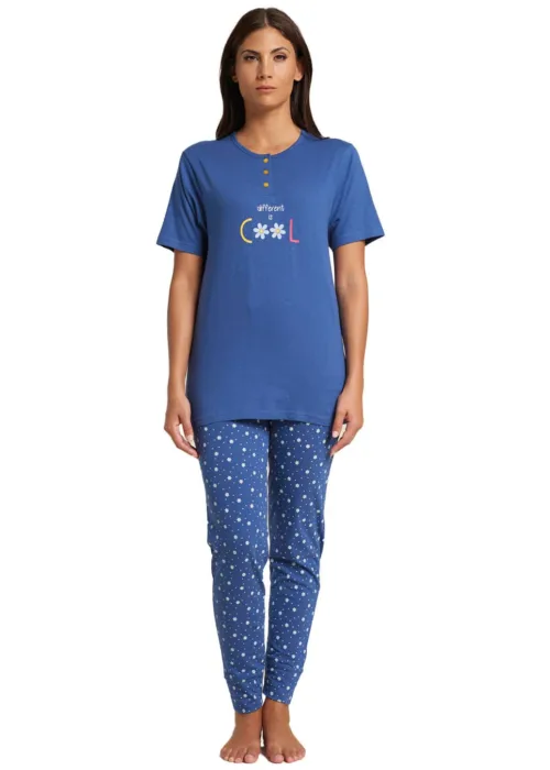 Pigiama Donna Mezza manica Pant lungo | Karel 2086