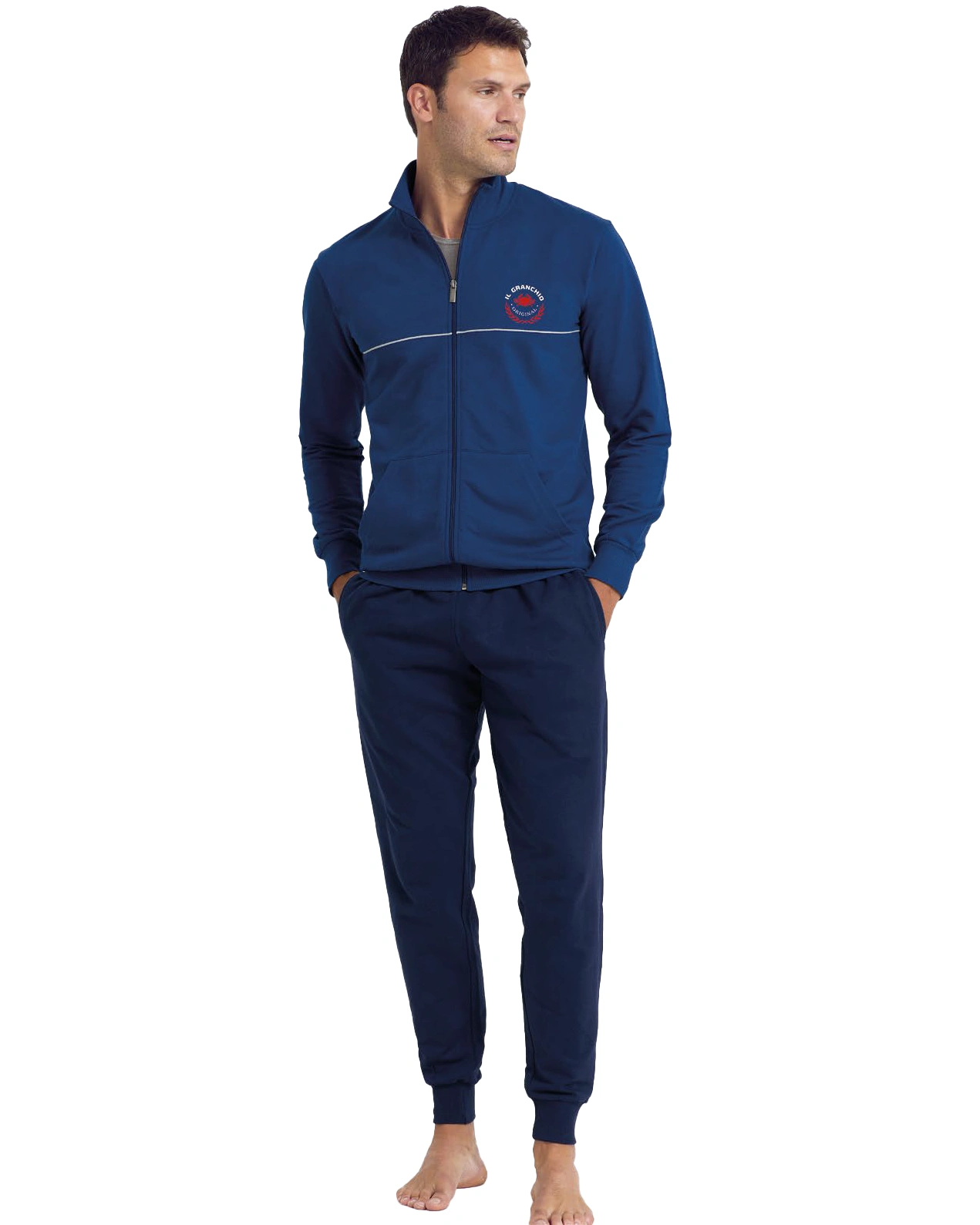 Tuta Completa Uomo in Cotone Garzato | IlGranchio - immagine 3