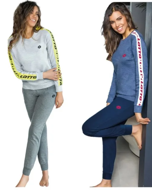 Pigiama Felpato Donna Sportivo Lotto 6066