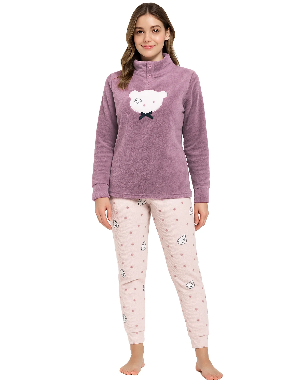 Pigiama Donna in Pile Coral Invernale Karelpiù - immagine 3