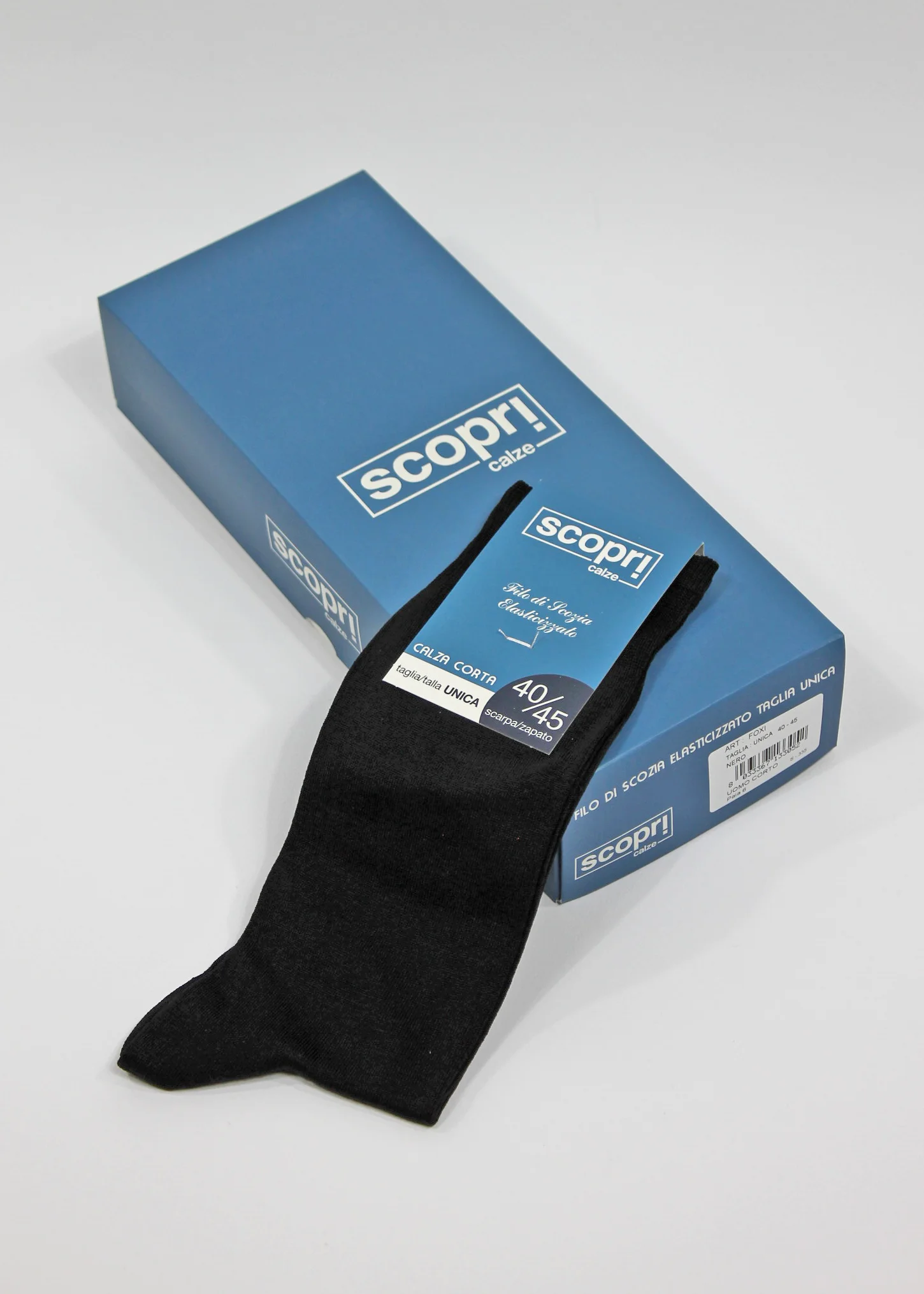Calze Uomo Corte in Filo di Scozia Elasticizzato | Prisco Scopri - immagine 3