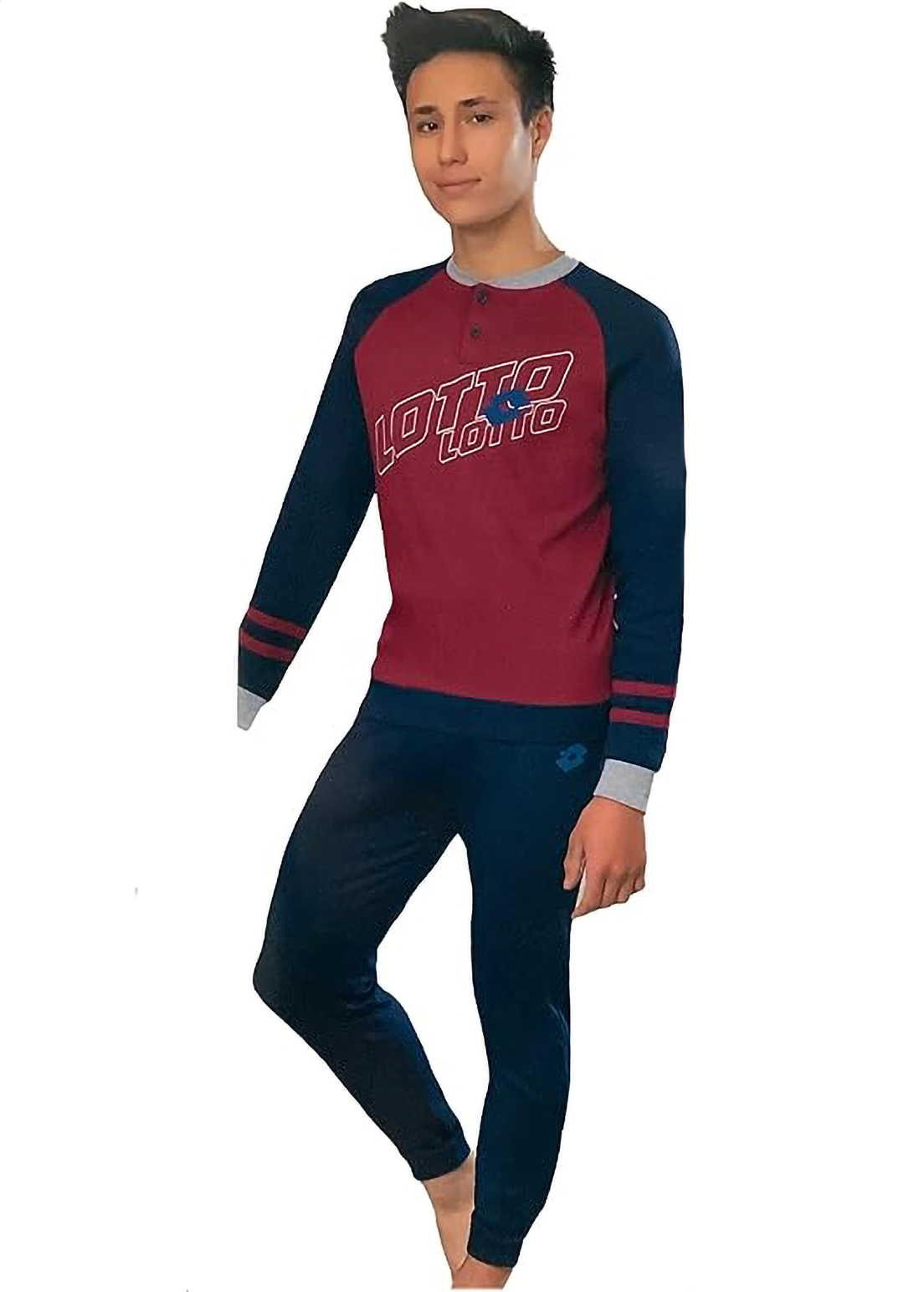 Pigiama Ragazzo Caldo Cotone 10-16 anni Lotto 1032