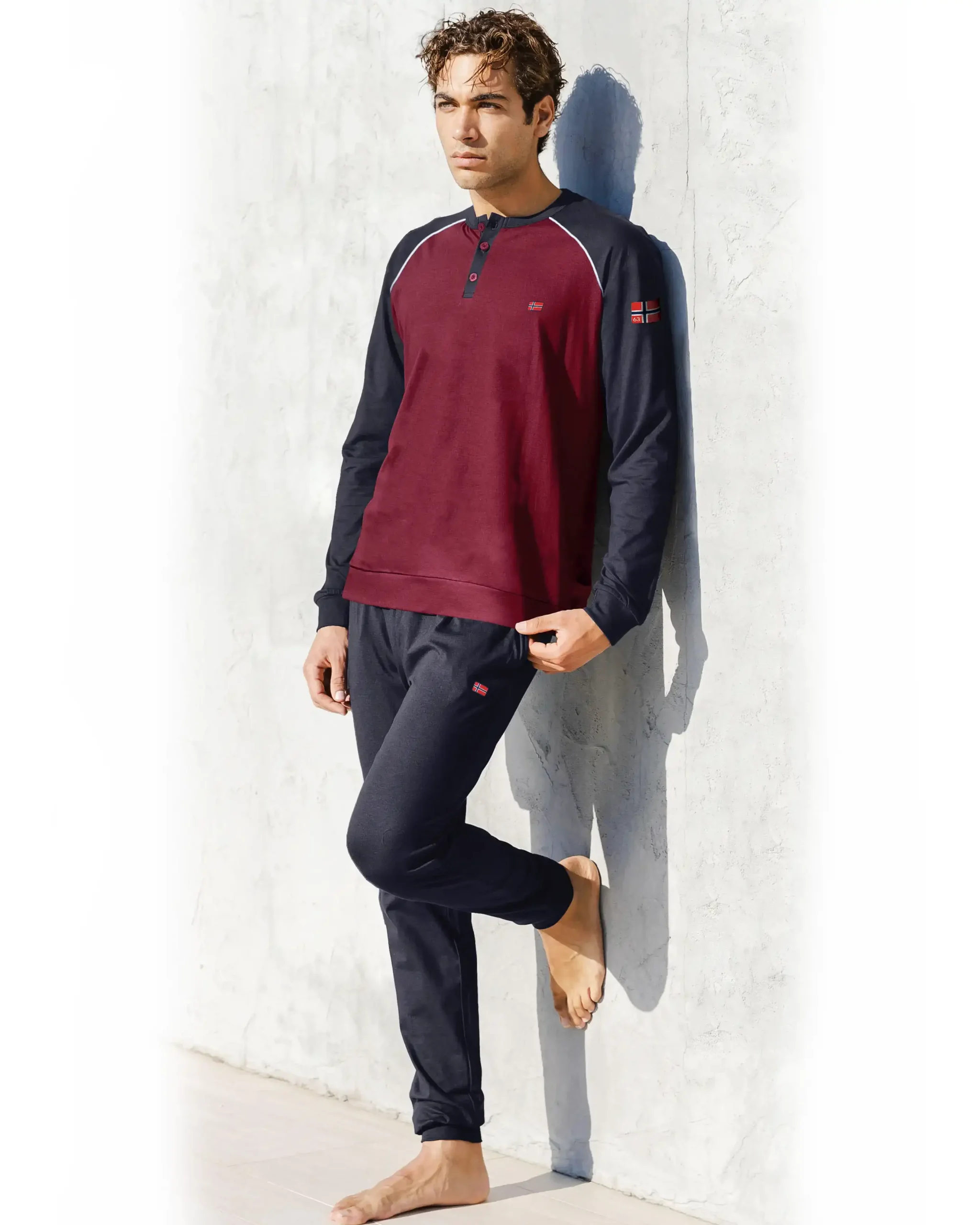 Pigiama Uomo in Caldo Cotone Interlock | Norway Nautical - immagine 3