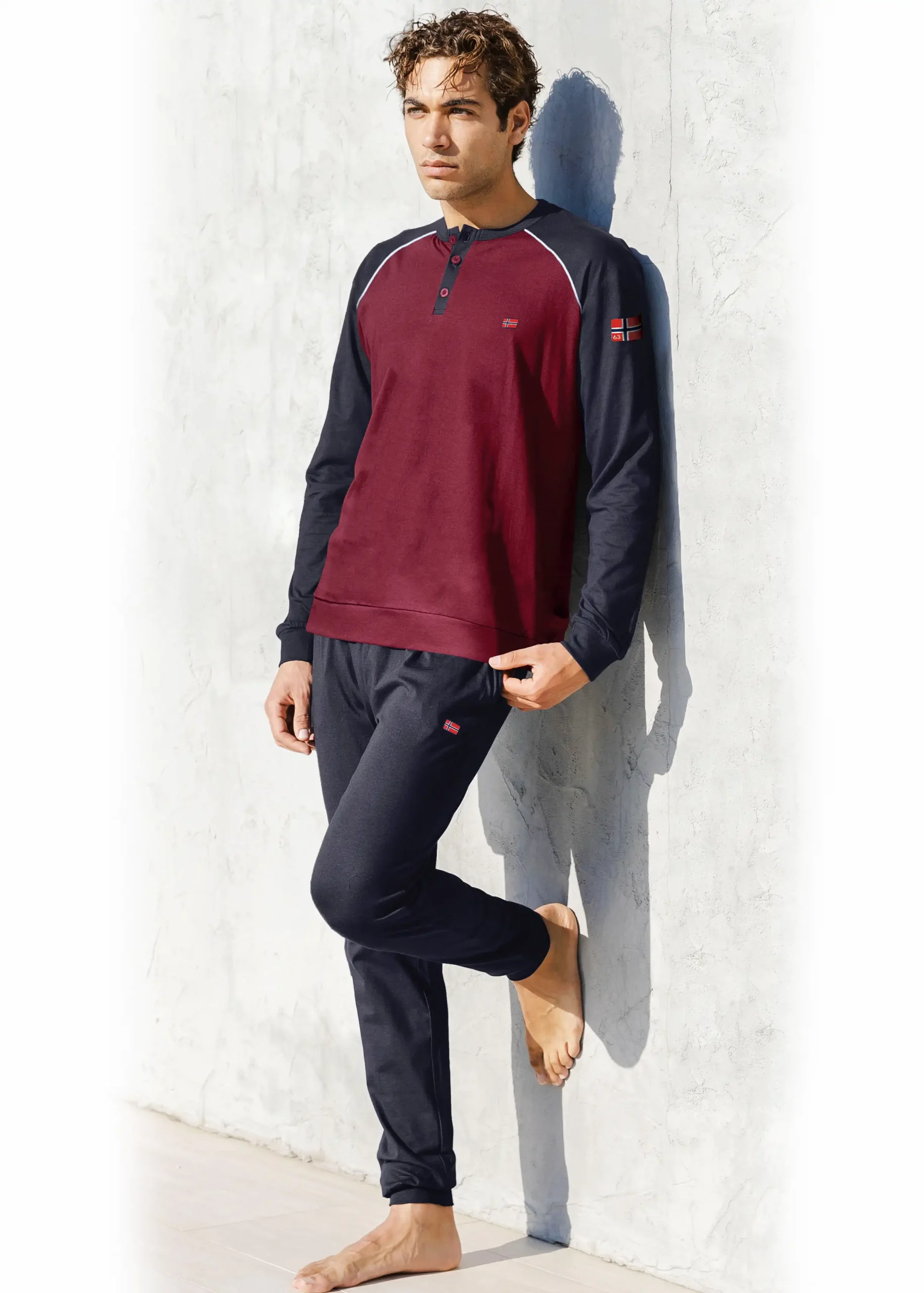 Pigiama Uomo in Caldo Cotone Interlock | Norway Nautical - immagine 6