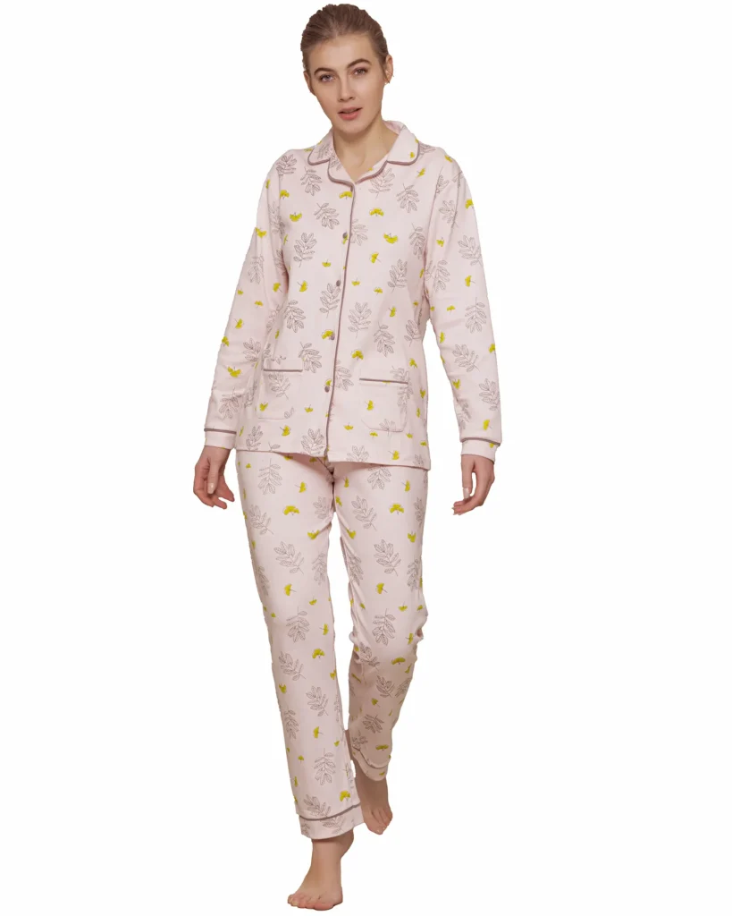 Pigiama Aperto Donna in Caldo Cotone taglie Comode