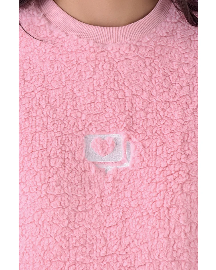 Pigiama Donna in Pile Coral e Sherpa Pigiamiamoci - immagine 3