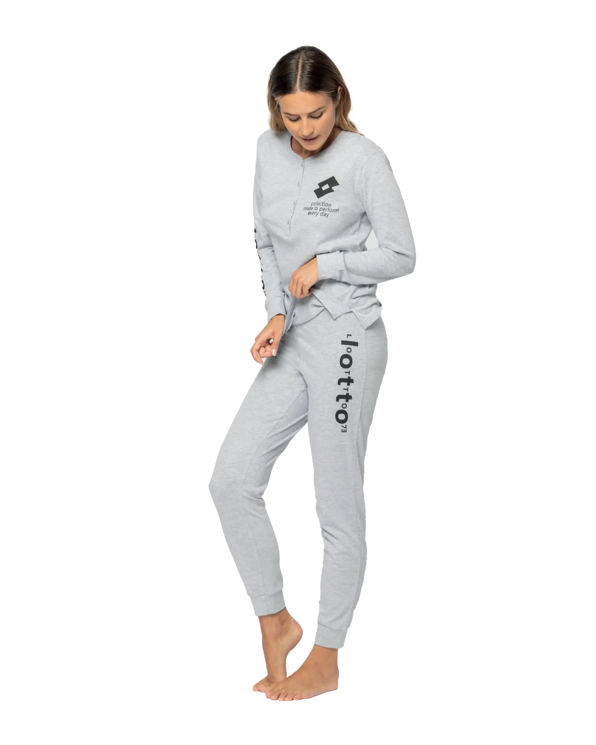 Pigiama Donna Cotone Lungo Primavera Estate Lotto 5203 - immagine 5