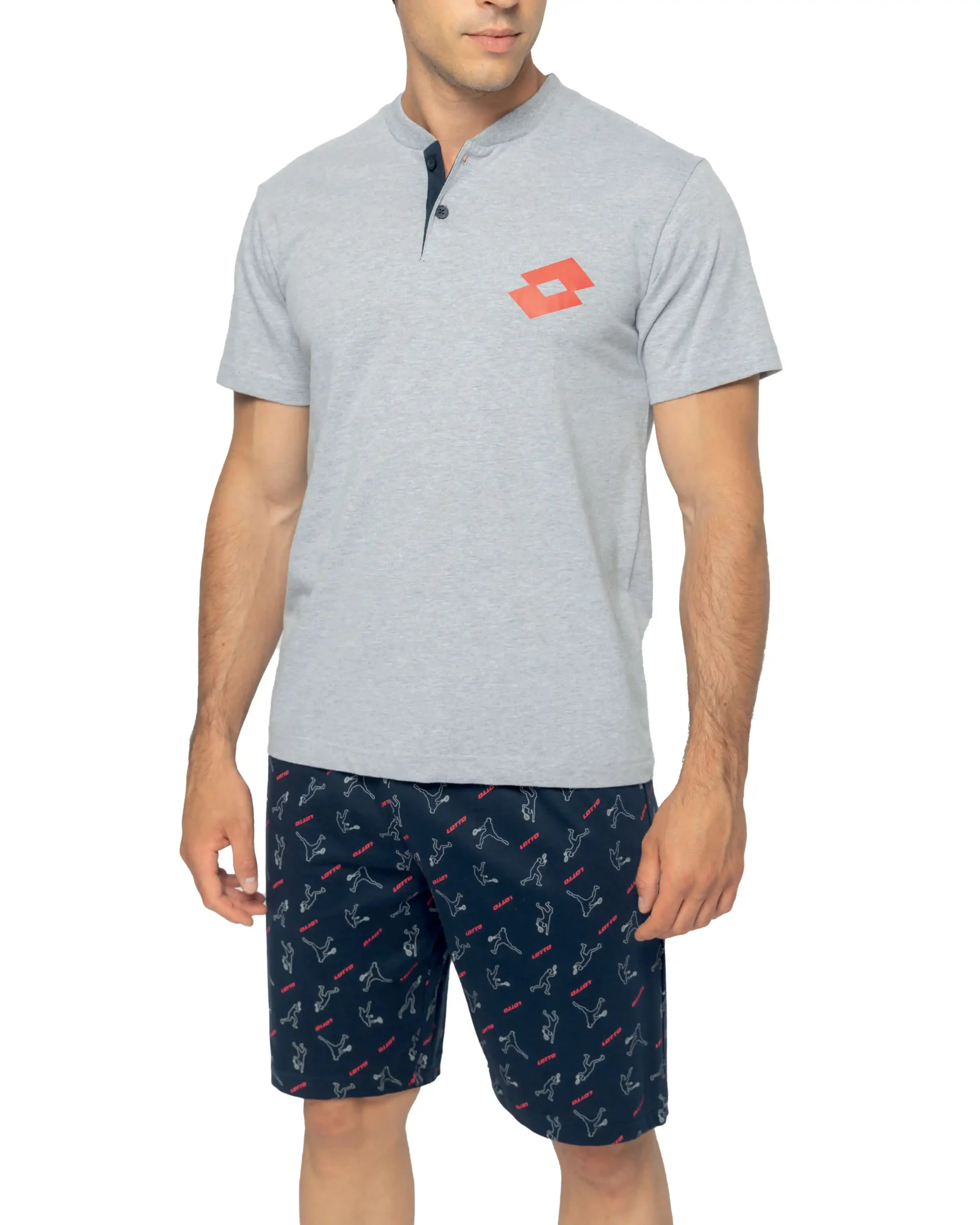 Pigiama Uomo Corto in Cotone Estivo | Lotto 1198 - immagine 3