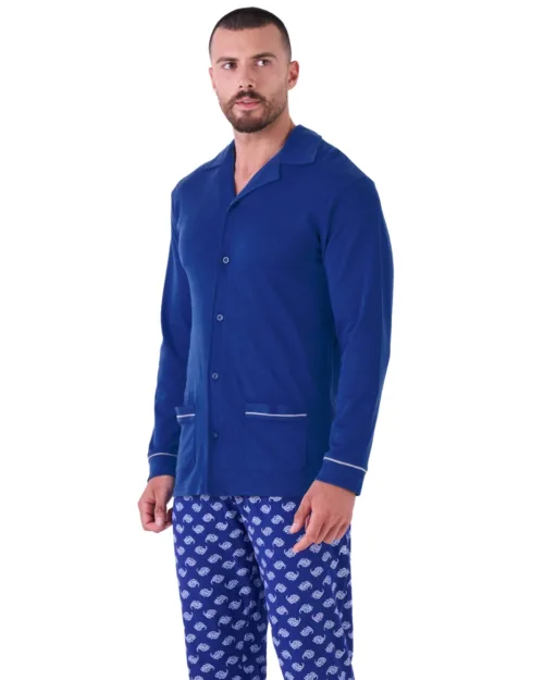 Pigiama Aperto Giacca Uomo cotone leggero | Pigiamiamoci