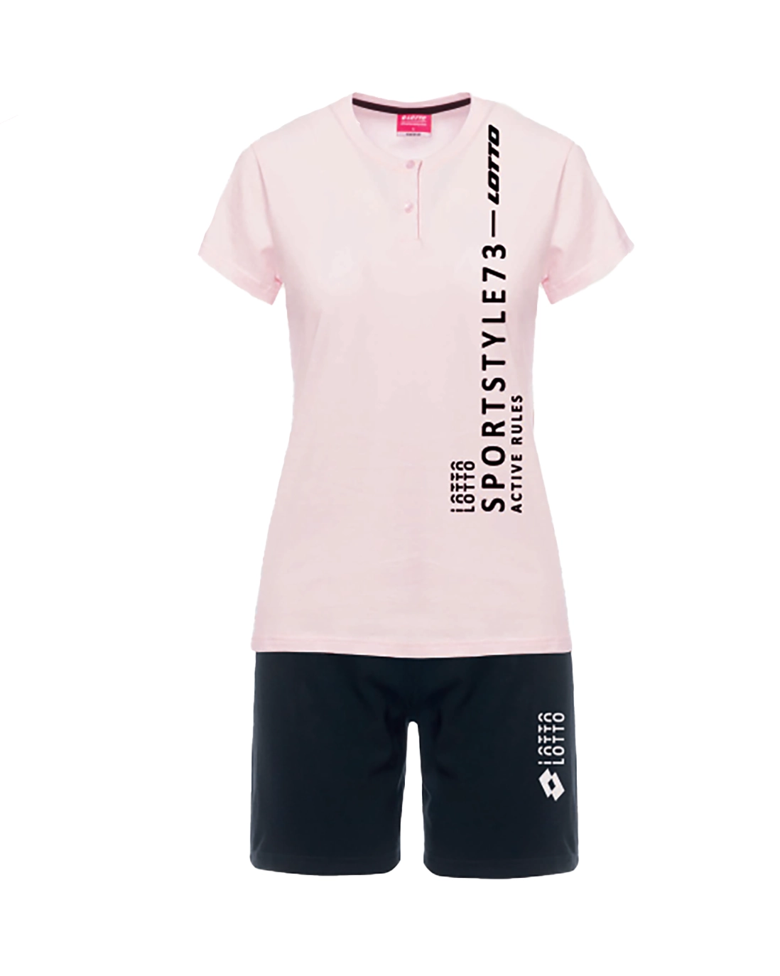 Pigiama Corto Donna Estivo in Cotone | Lotto Sportivo 5212 - immagine 3