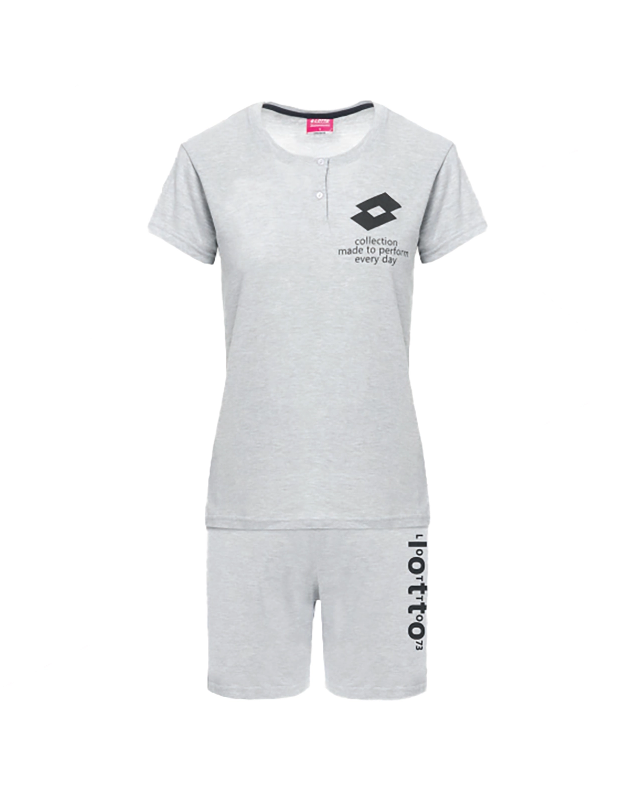 Pigiama Corto Donna Estivo in Cotone | Lotto Sportivo 5213 - immagine 3