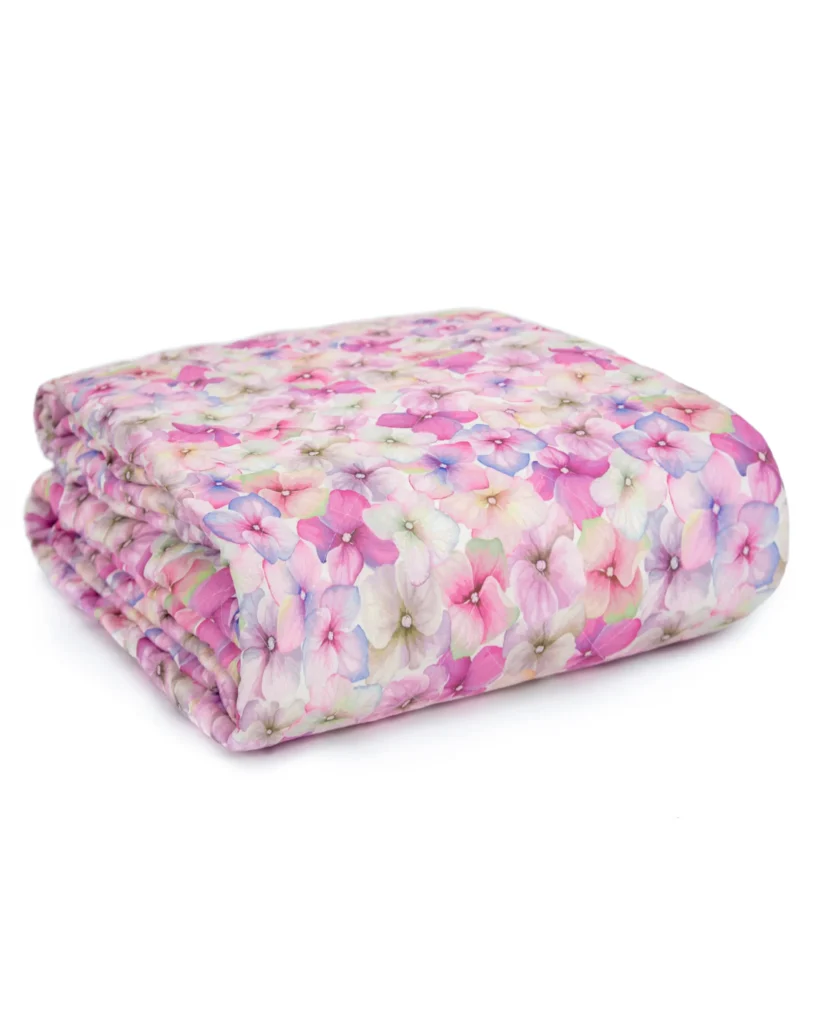 Trapuntino Matrimoniale Fiorellini Colorati | Acquerello 1