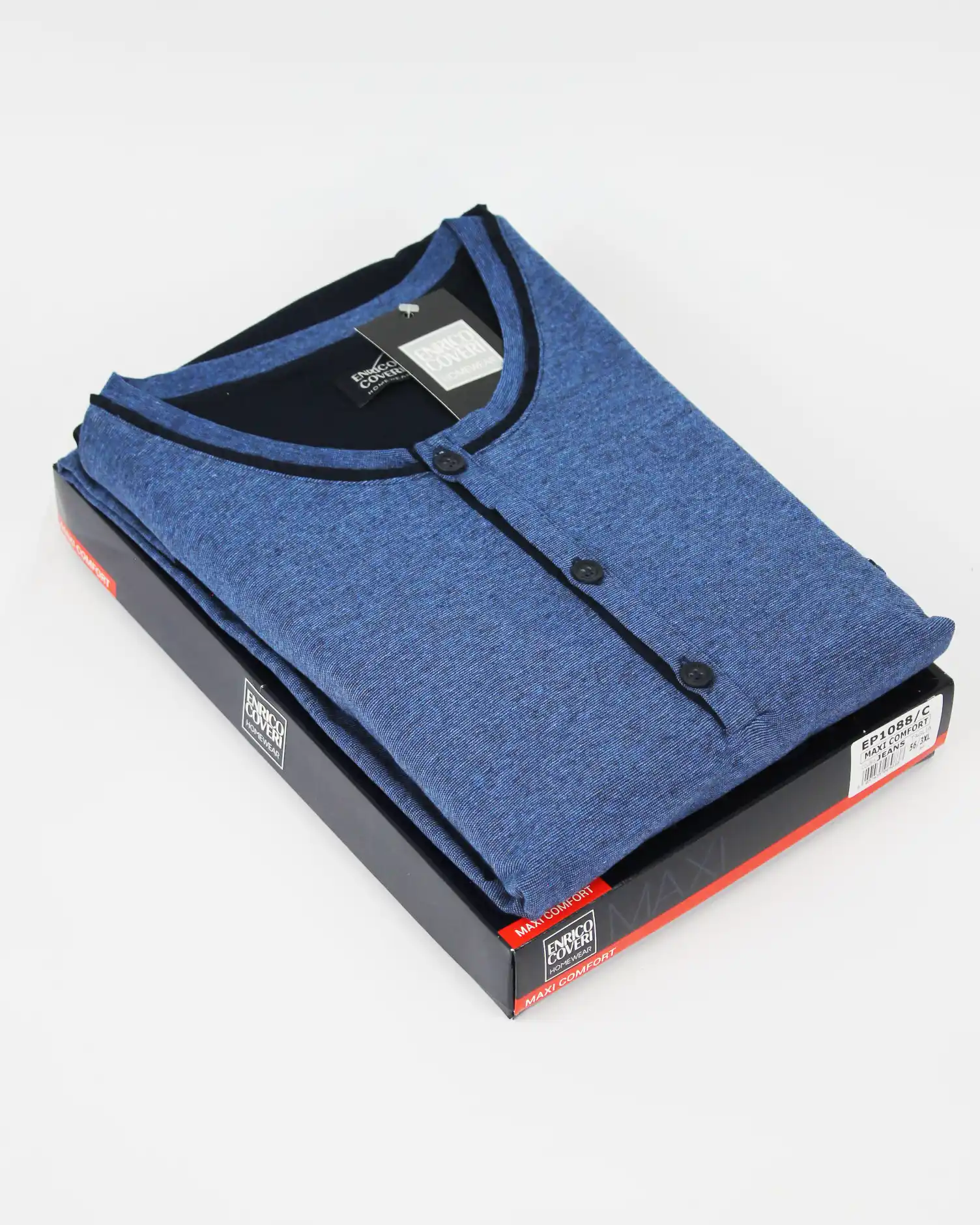 Pigiama Lungo Calibrato Cotone Jacquard | Enrico Coveri 1088 - immagine 3