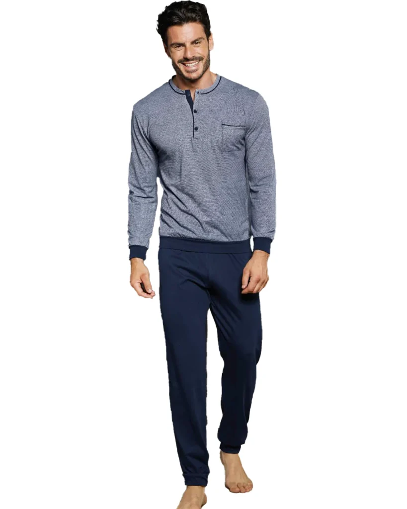 Pigiama Lungo Calibrato Cotone Jacquard | Enrico Coveri 1088