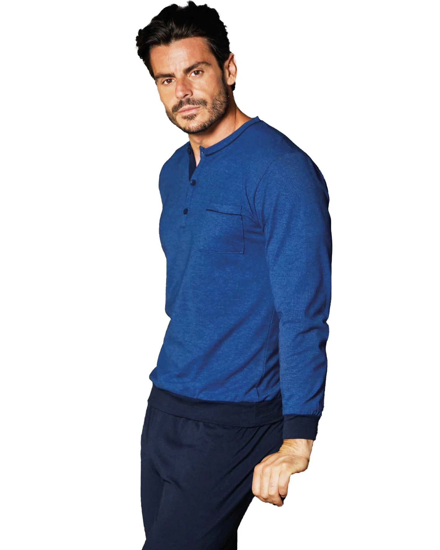 Pigiama Lungo Calibrato Cotone Jacquard | Enrico Coveri 1088 - immagine 4