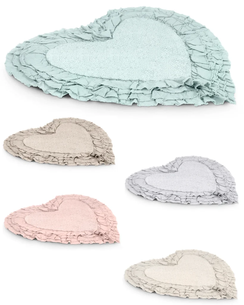 Tappeto in Cotone Shabby Chic Cuore | Lovely Shabby Liz