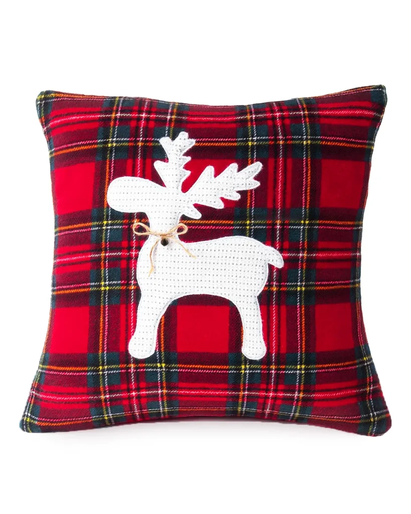 Cuscino Natalizio Renna in pile – Lovely Shabby