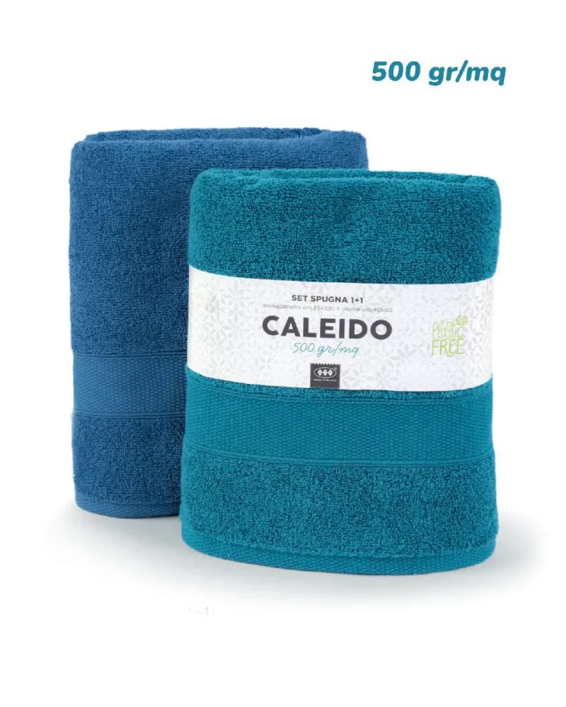 Set Asciugamani 1+1 Lovely Shabby | Spugna di Cotone 500 gr/m²