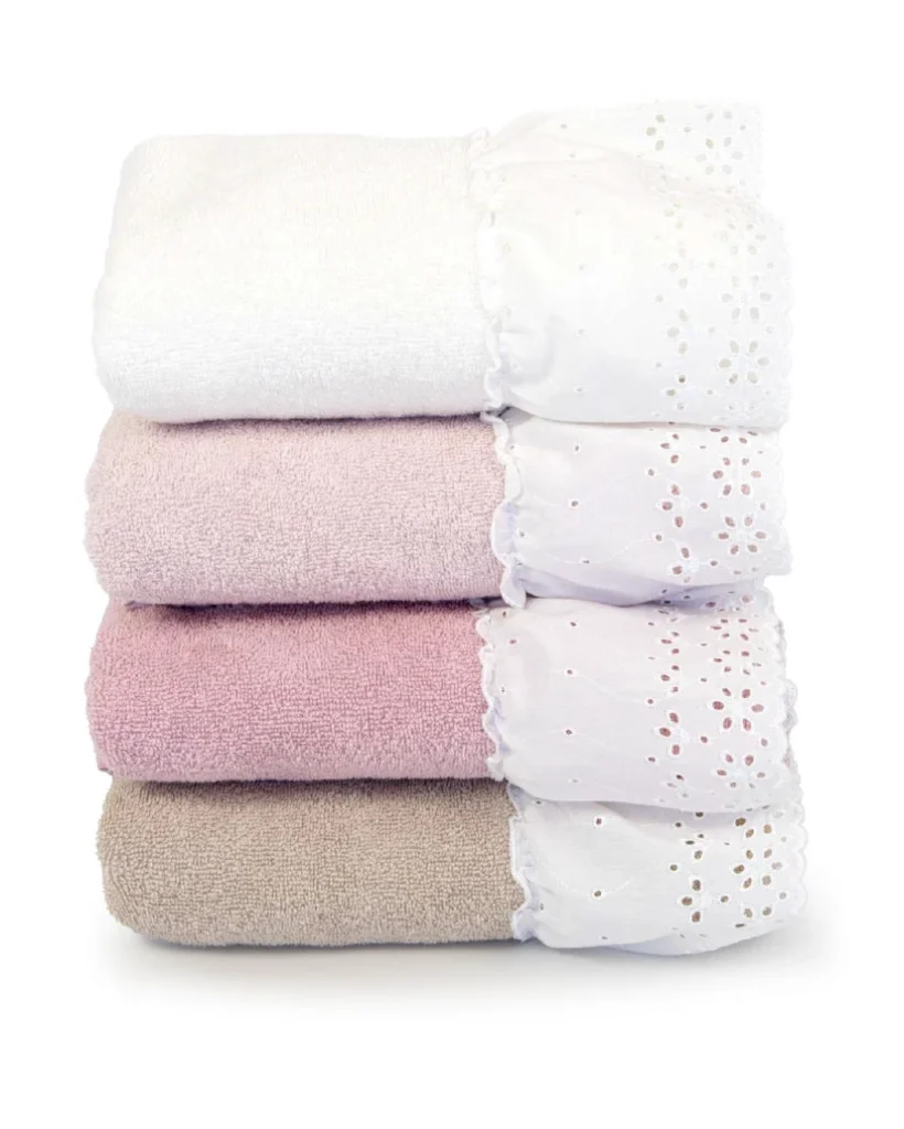 Set Asciugamani Bagno 1+1 Lovely Shabby – Spugna di Cotone