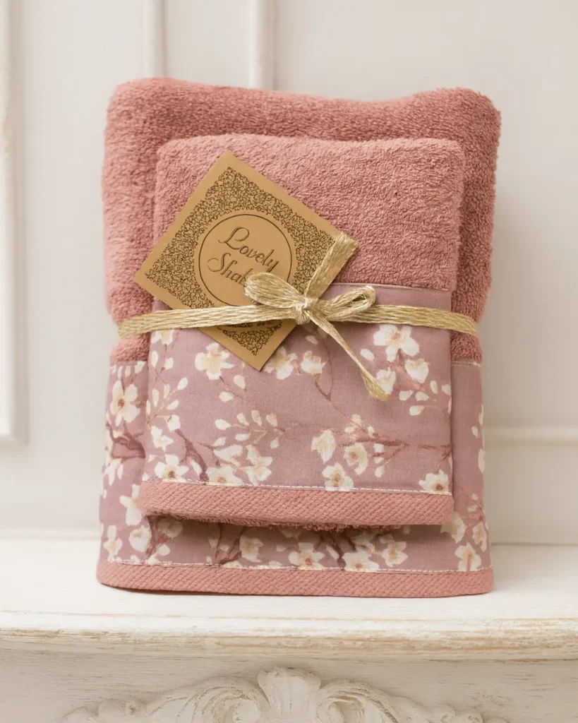 Set Asciugamani Bagno in Spugna 1+1 | Lovely Shabby Sakura